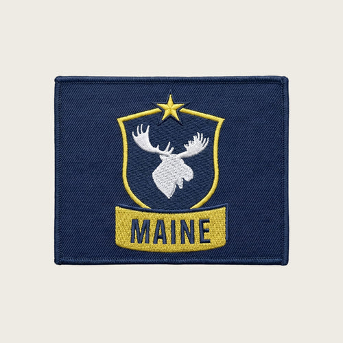 Maine Flag Velcro Patch