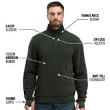 BÆRSkin Quarter Zip Fleece Pullover