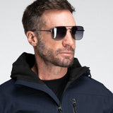 Square Aviator Polarized Sunglasses