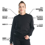 Cotton Crew Neck Sweatshirt Women
