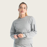 Cotton Crew Neck Sweatshirt Women
