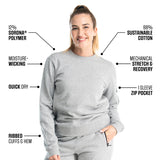 Cotton Crew Neck Sweatshirt Women