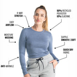 Moisture Wicking Long Sleeve T-Shirt Women