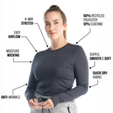 Moisture Wicking Long Sleeve T-Shirt Women