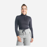 Moisture Wicking Quarter Zip T-Shirt Women