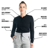 BÆRSkin Sorona Henley Long Sleeve T-shirt Women