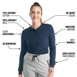 BÆRSkin Sorona Henley Long Sleeve T-shirt Women