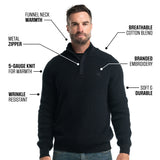 BÆRSkin Knitwear Quarter Zip Sweater