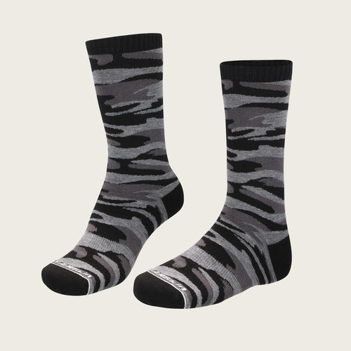 Merino Wool Design Long Crew Socks
