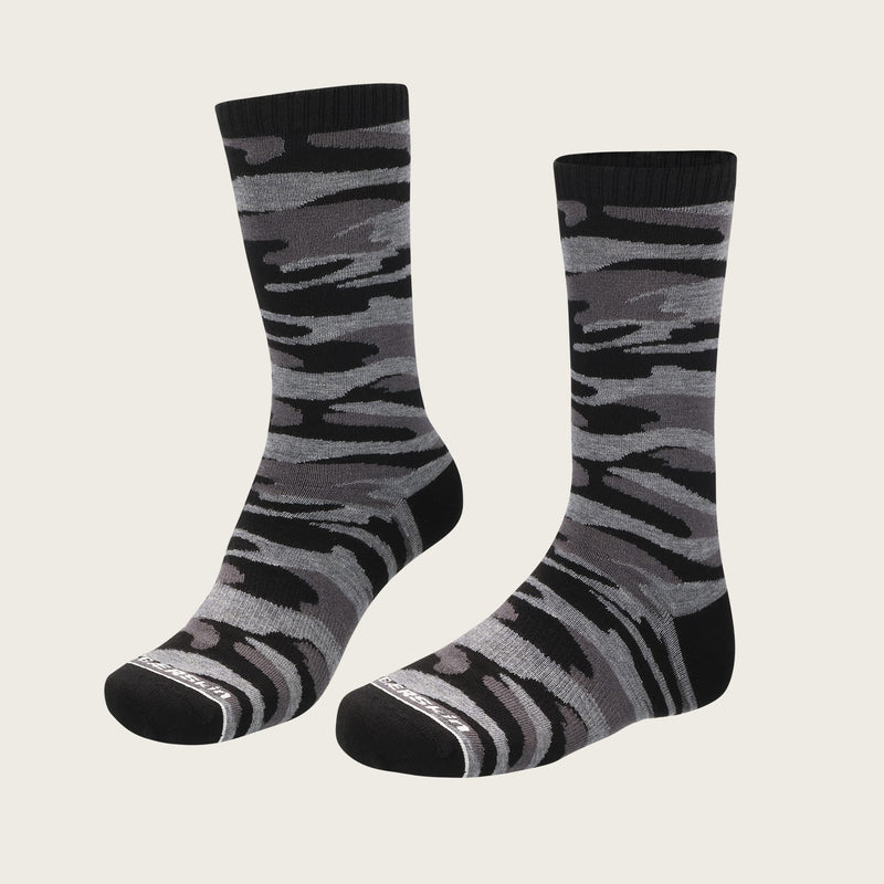 Merino Wool Design Long Crew Socks