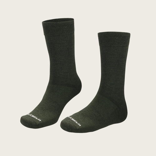 Merino Wool Plain Long Crew Socks