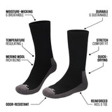Merino Wool Terry Long Crew Socks