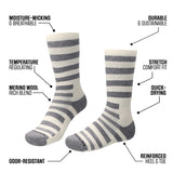 Merino Wool Terry Long Crew Socks