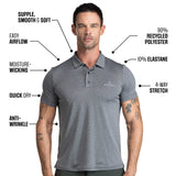 Moisture Wicking Short Sleeve Polo